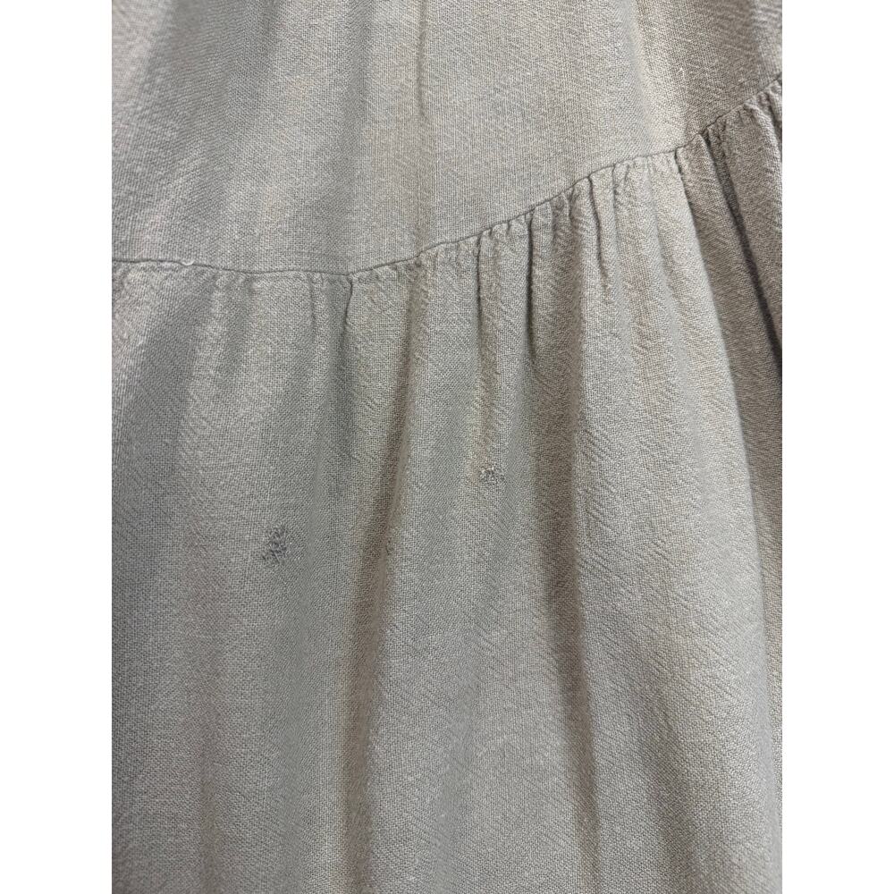 WEWOREWHAT Scrunchie linen midi Dress Medium - Picture 5 of 7